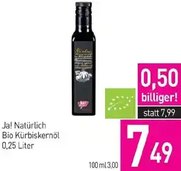 Sutterlüty Ja! Natürlich Bio Bio Kürbiskernöl 0,25 Liter Angebot