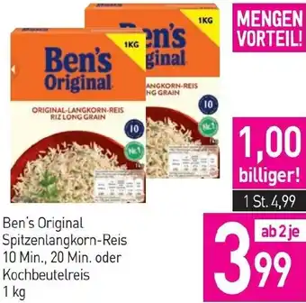 Sutterlüty Ben's Original Spitzenlangkorn-Reis oder Kochbeutelreis Angebot