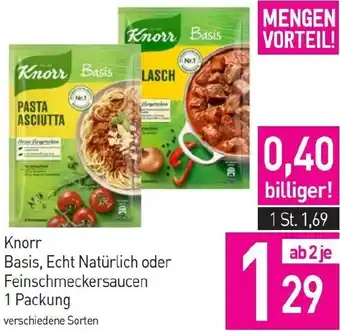 Sutterlüty Knorr Basis, Echt Natürlich oder Feinschmeckersaucen Angebot