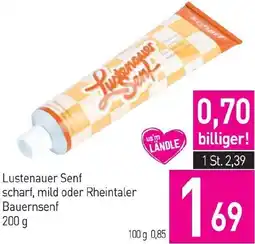 Sutterlüty Lustenauer Senf scharf, mild oder Rheintaler Bauernsenf Angebot