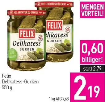 Sutterlüty Felix Delikatess-Gurken Angebot