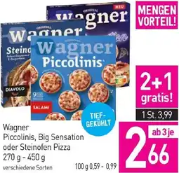 Sutterlüty Wagner Piccolinis, Big Sensation oder Steinofen Pizza Angebot