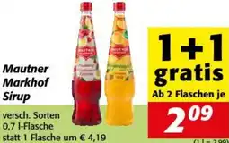 Nah&Frisch Mautner Markhof Sirup Angebot