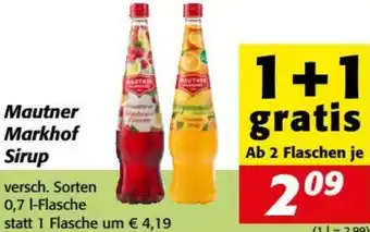 Nah&Frisch Mautner Markhof Sirup Angebot