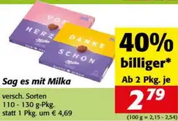 Nah&Frisch Sag es mit Milka Angebot