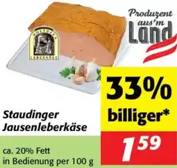 Nah&Frisch Staudinger Jausenleberkäse Angebot