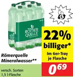 Nah&Frisch Römerquelle Mineralwasser Angebot