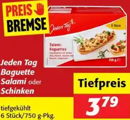 Nah&Frisch Jeden Tag Baguette Salami oder Schinken Angebot