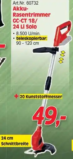 Zgonc Akku- Rasentrimmer Angebot