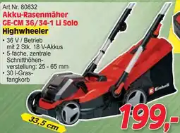 Zgonc Akku-Rasenmäher Angebot