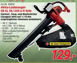 Zgonc Akku-Laubsauger Angebot