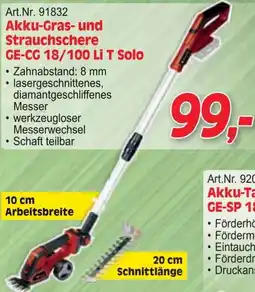 Zgonc Akku-Gras- und Strauchschere Angebot