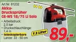 Zgonc Akku- Drucksprüher Angebot