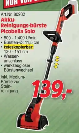 Zgonc Akku- Reinigungs-bürste Picobella Solo Angebot