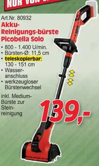 Zgonc Akku- Reinigungs-bürste Picobella Solo Angebot