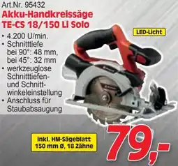 Zgonc Akku-Handkreissäge Angebot