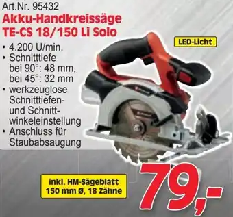 Zgonc Akku-Handkreissäge Angebot