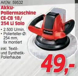 Zgonc Akku- Poliermaschine Angebot