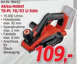 Zgonc Akku-Hobel TE-PL 18/82 Li Solo Angebot
