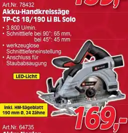 Zgonc Akku-Handkreissäge Angebot