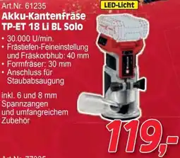 Zgonc Akku-Kantenfräse Angebot