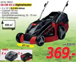 Zgonc GE-CM 43 Li Highwheeler Angebot