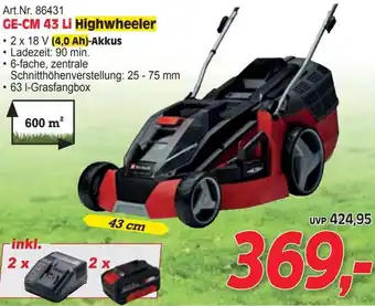Zgonc GE-CM 43 Li Highwheeler Angebot