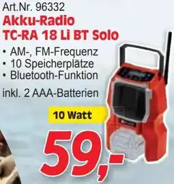 Zgonc Akku-Radio Angebot