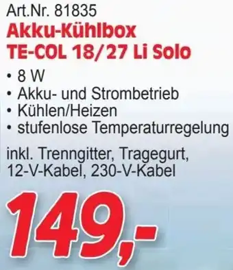 Zgonc Akku-Kühlbox Angebot