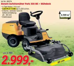 Zgonc Benzin-Aufsitzmäher Park Angebot