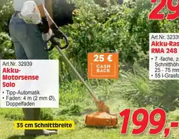 Zgonc Akku- Motorsense Solo Angebot