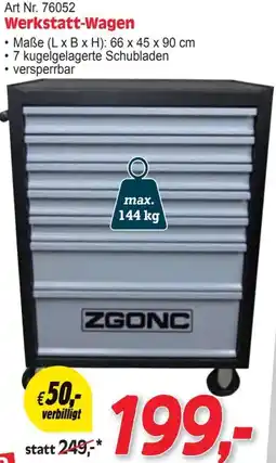 Zgonc Werkstatt-Wagen Angebot
