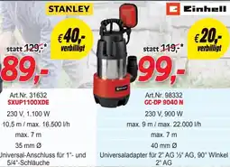 Zgonc Schmutzwasserpumpen Angebot