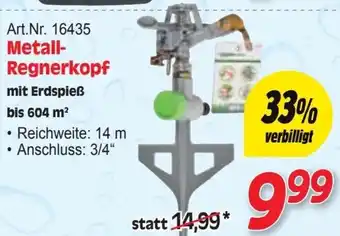Zgonc Metall- Regnerkopf Angebot