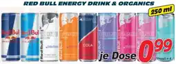 Zgonc Red bull energy drink & organics Angebot