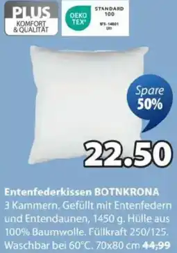 JYSK Entenfederkissen botnkrona Angebot