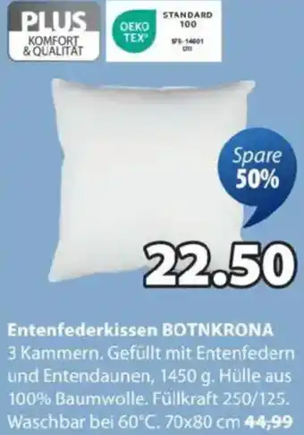 JYSK Entenfederkissen botnkrona Angebot