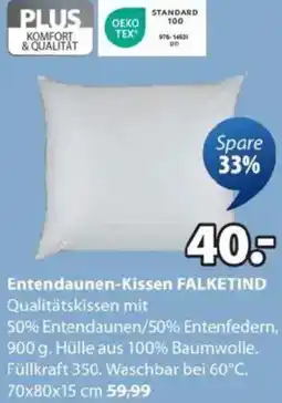 JYSK Entendaunen-kissen falketind Angebot