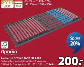 JYSK Optimo Lattenrost Angebot