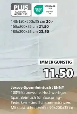 JYSK Jersey-Spannleintuch JENNY Angebot