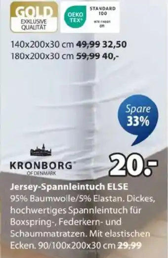 JYSK Jersey-Spannleintuch ELSE Angebot