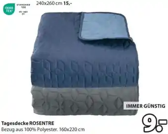 JYSK Tagesdecke rosentre Angebot