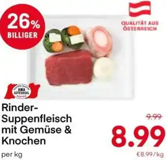 MPreis Rinder-Suppenfleisch Mit Gemüse & Knochen Angebot