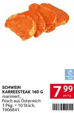 Transgourmet Schwein karreesteak Angebot