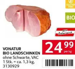 Transgourmet Vonatur bio landschinken Angebot