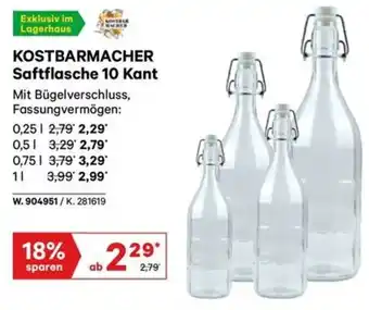 Lagerhaus Kostbarmacher saftflasche 10 kant Angebot