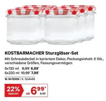 Lagerhaus Kostbarmacher sturzgläser set Angebot