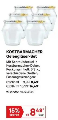 Lagerhaus Kostbarmacher geleegläser set Angebot