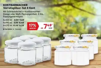 Lagerhaus Kostbarmacher vorratsgläser set 8 kant Angebot