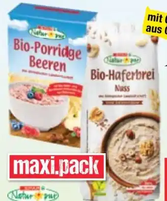 Maximarkt Spar Natur pur Bio-Haferbrei Angebot